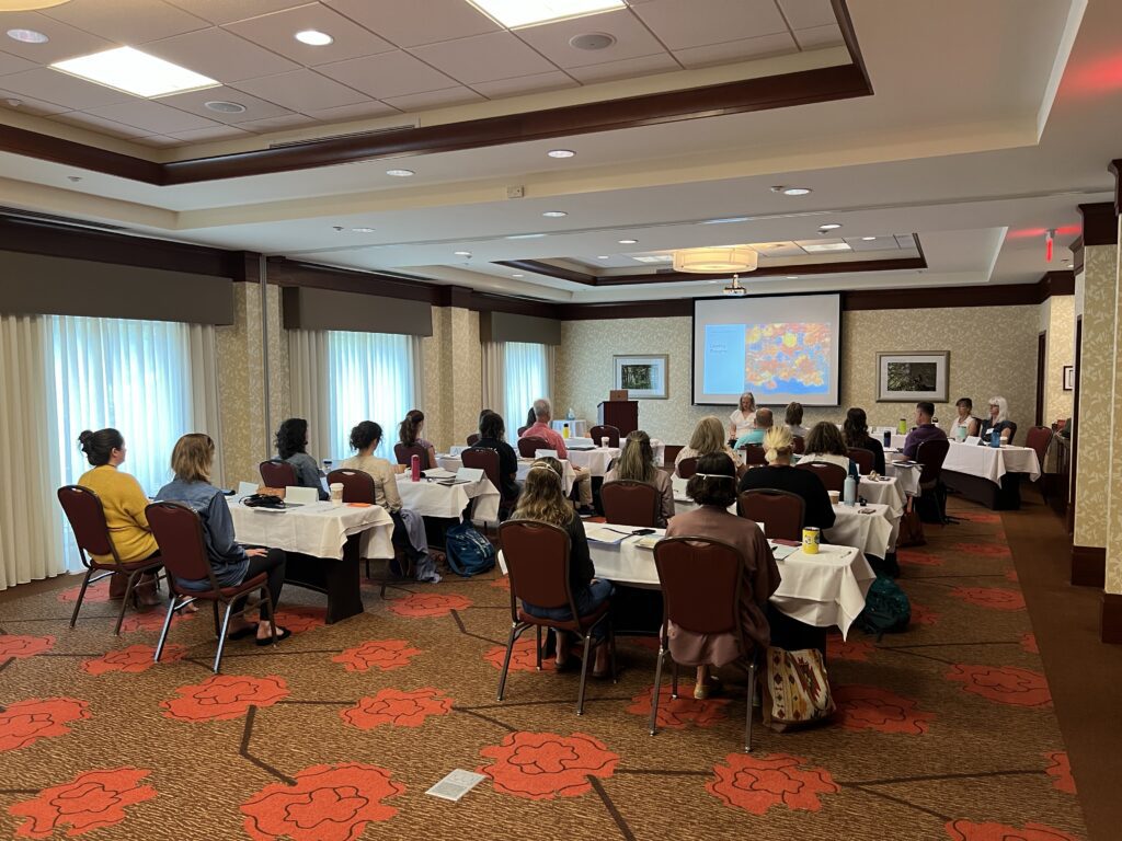Photo of an in-person MIEA teacher certification workshop