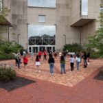 MIEA students outside at IUPUI