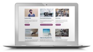 MIEA student resources on laptop screen